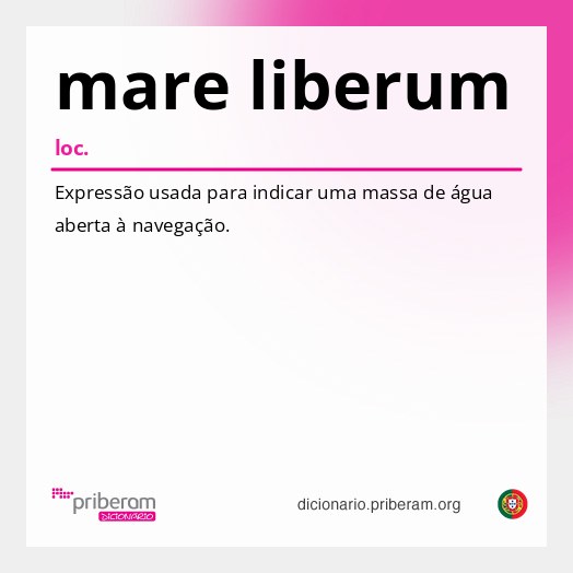 Significado de mare liberum